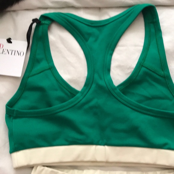 Red Valentino Jersey Sports Bra Top - Picture 5 of 8